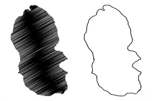 Black Vector Vectors Prints: Arran island (United Kingdom of Great Britain and Northern Ireland)