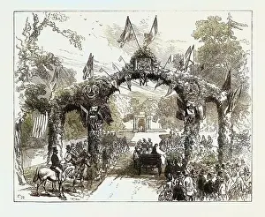 1871 Prints: Arrival of the Earl of Pembroke at Wilton 1871