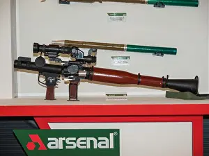 Armored Prints: Arsenal 40mm 40 mm ATGL-L (RPG-7) anti-tank rocket launcher in IDEX 2011 Military Exibition
