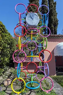 Lausanne Prints: Art Clock Tower, 1995, by Verner Panton