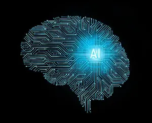 Neural Prints: Artificial intelligence (AI) concept