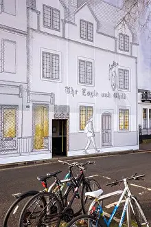 Listed Building Prints: Artwork covers the Eagle & Child pub