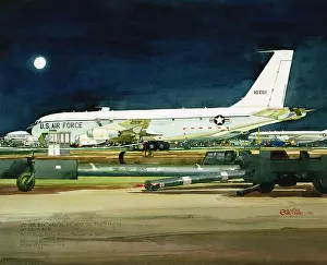Aviation Prints: Artwork: 'EC-135, Grissom AFB