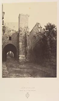 Defensive Prints: This artwork from the Metropolitan Museum of Art depicts the Antonia Fortress in Jerusalem