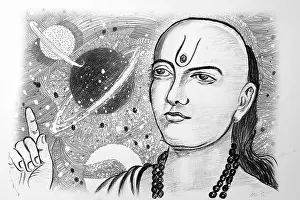 Planets Prints: Aryabhata painting India