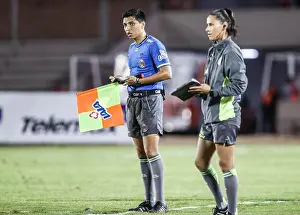 Referee Prints: Aspectos, durante el partido de futbol soccer entre Cimarrones Fc vs Cafetaleros de Tapachula FC