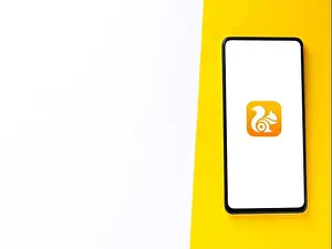 Update Prints: Assam, india - September 18, 2020 : Uc Browser logo on phone screen stock image