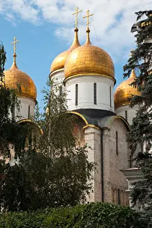 Gilded Prints: The Assumption Cathedral of the Moscow Kremlin, Russia