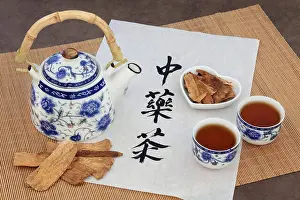Herbal Tea Prints: Astragalus herb tea also used in chinese herbal medicine