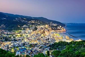 Images Dated 30th April 2017: Atami City, Japan Skyline at twilight