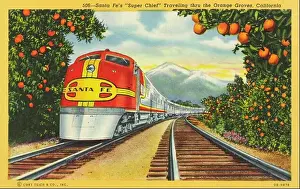 Passenger Prints: Atchison, Topeka and Santa Fe Railway
