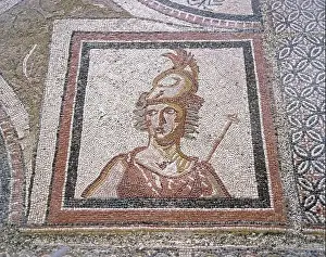 Toledo Prints: ATENEA - MOSAICO ROMANO DE LA VILLA DE MATERNO CINEGIO - SIGLO IV