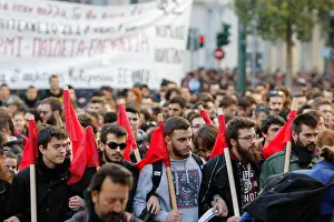 Students Prints: Athens, Greece. 17th November 2016