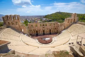 Building Stone Prints: Athens - Theatre of Dionysus (Herodes Atticus) at the Acropolis, Greece