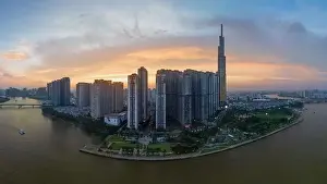 Saigon Prints: August 12, 2023: Panorama of Landmark residential area