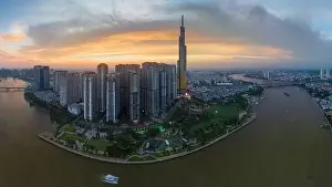 Saigon Prints: August 12, 2023: Panorama of Landmark residential area