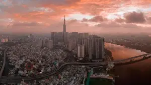 Saigon Prints: August 12, 2023: Panorama of Landmark residential area