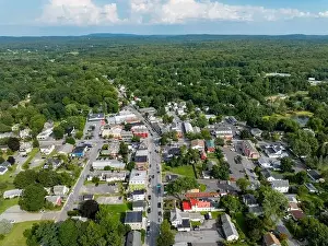 Green Building Prints: August 14 2024, Sunny afternoon summer aerial image of the area surrounding Red Hook