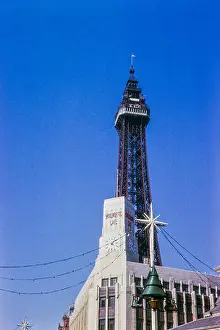 1960s Prints: August 1964 Blackpool Tower and the Art Deco Woolworths Cafe