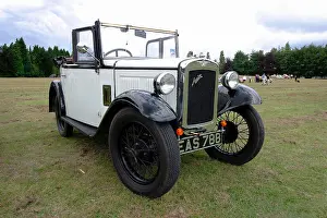 Grille Prints: Austin 7 convertible car at a Vintage and veteran car show in Longbridge Birmingham near the old Austin factory