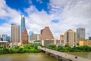 Austin, Texas, USA downtown city skyline on the Colorado River