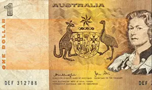 Bank Note Prints: Australia One 1 Dollar Bank Note