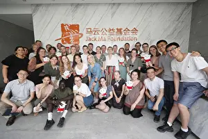 Scholarship Prints: Australian students from University of Newcastle who were awarded with the Ma & Morley scholarship visit the Jack Ma