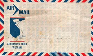 Vietnam War Prints: Australian Vietnam Soldiers Envelope for letter home