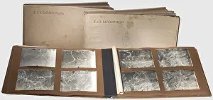 Militaria Prints: Austro-Hungarian Air Service - three large photo albums with aerial shots from 1916/17
