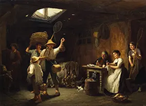 Fishing River Prints: *Auszug zum Fischfang* by R.S. Zimmermann depicts a fishing scene