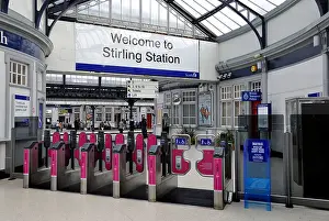 Concourse Prints: Automated ticket barrier at Stirling Railway Station