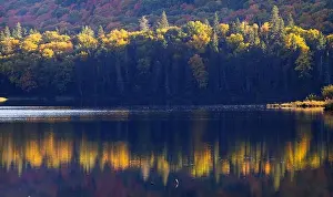 Indian Summer Prints: Autumn reflexion in Mont Tremblant National Park, Quebec, Canada