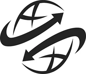 World Vector Vectors Prints: aviation logo template Isolated. Brand Identity. Icon Abstract Vector graphic