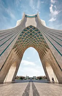 Teheran Prints: Azadi Tower in Tehran, Iran, taken in January 2019 taken in hdr