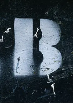 Photoalto Prints: B, text, stencil