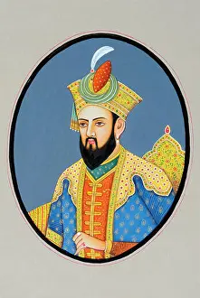 Founder Prints: Babur, Mughal Emperor, Miniature painting