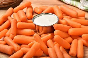 Dressing Prints: Baby carrots with ranch dressing dip