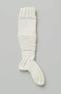 Glas Prints: Baby Stockings sole charge of white knitted cotton Babykous