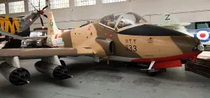 BAC Strikemaster, in the Livery of the Royal Saudi Airforce, on static display at IWM Duxford