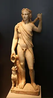 Ancient Age Prints: Bacchus. Marble. 2nd century. Aldaya (Valencia)