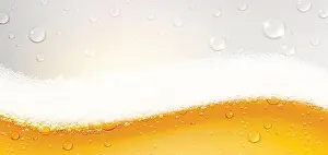 Effects Prints: background of refreshing beer with foam and drops