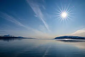 Water Reflections Prints: Backlight in the waters around Axel Heiberg island