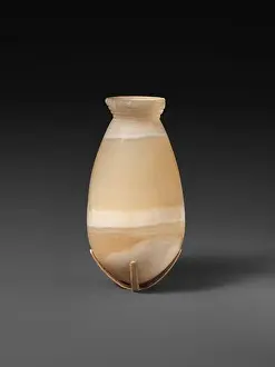 Bag-shaped jar with ridged neck ca