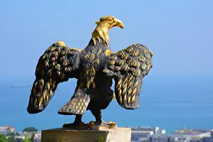 Prophet Prints: Bahai gardens Eagle statue