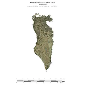 Bahrain Prints: Bahrain Island in the Persian Gulf