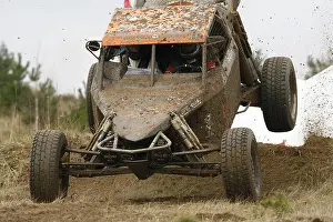 Head On Prints: Baja California buggy, wild vehicle, hilltop, crack, head-on
