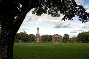 New Hampshire Prints: Baker Memorial Library on the campus of Dartmouth College located in Hanover New Hampshire USA