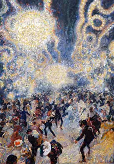 Bal Tabarin by Jan Sluijters or Sluyters (1881-1957) was a Dutch painter. Sluyters was a leading pioneer of various post-impressionist movements in