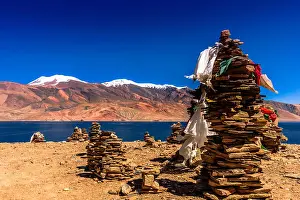 Himalayas Prints: The balancing rocks at Pangong Tso, Ladakh, India