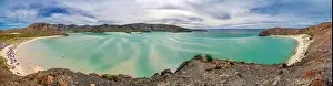 Baja Prints: balandra beach la paz baja california sur mexico aerial view panorama